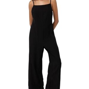 XL‎ Rhythm Black Sleeveless Jumpsuit with Wide-Leg Silhouette NwT
